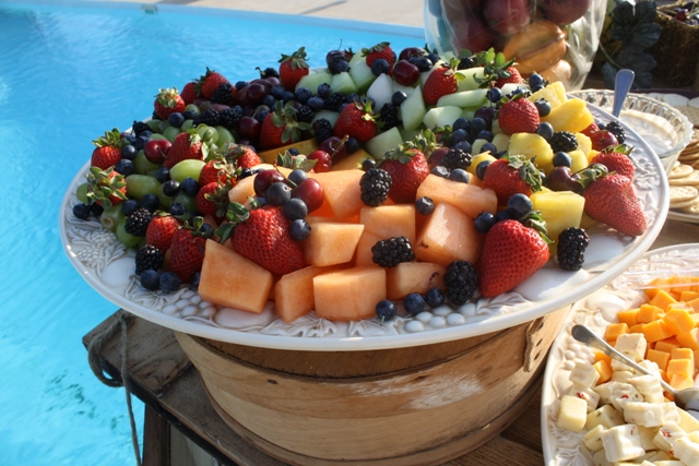 down south delights, fruit buffet, nashville caterer, wedding vendor